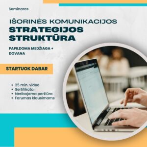 Išorinės komunikacijos strategijos struktūra