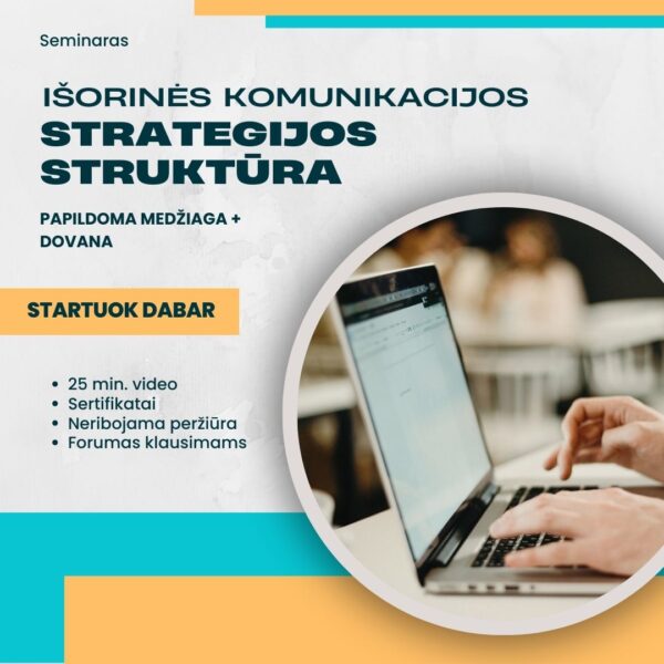 Išorinės komunikacijos strategijos struktūra