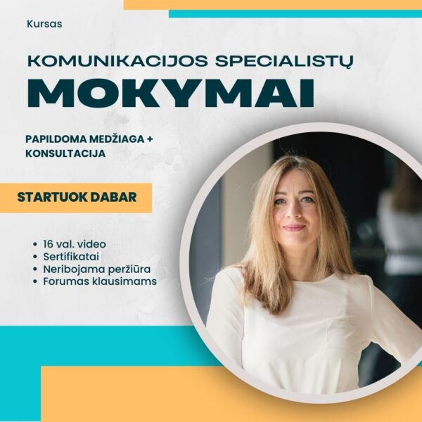 Komunikacijos specialistų mokymai
