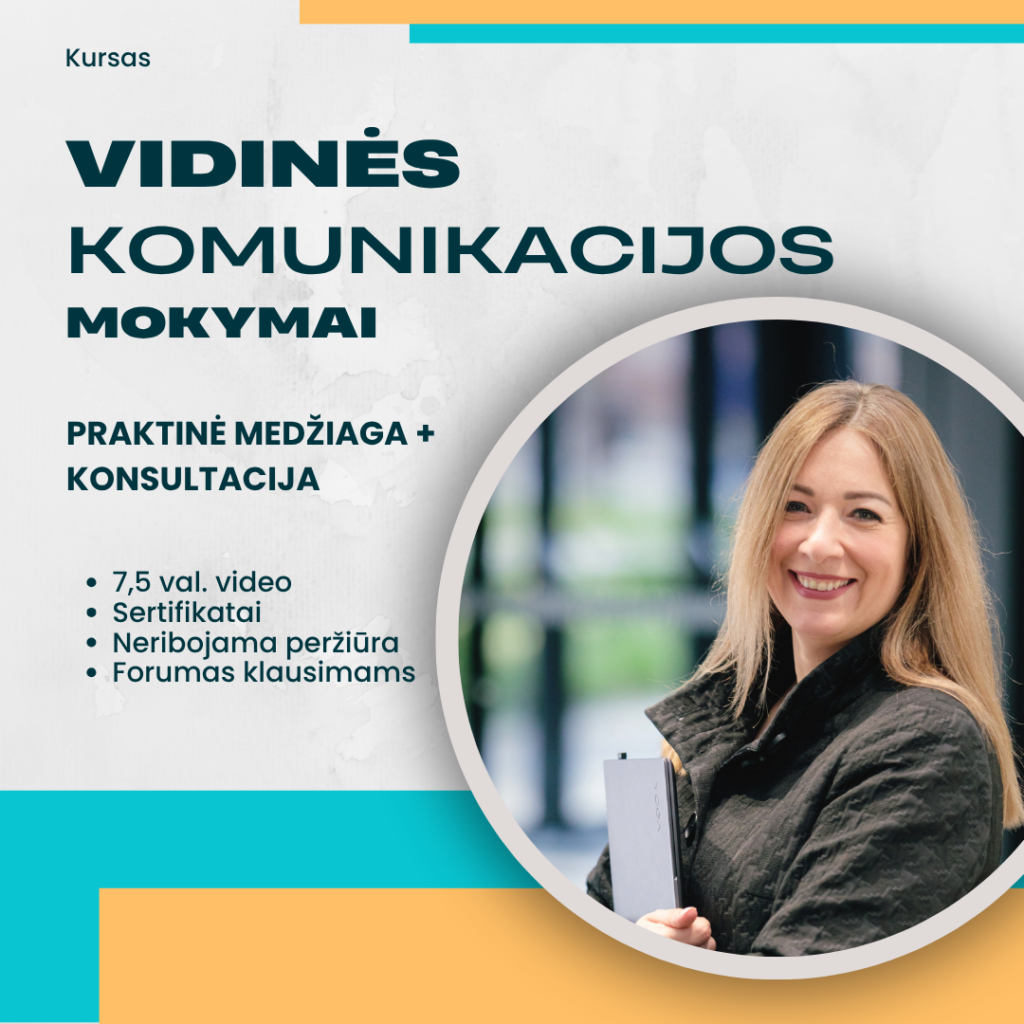 Vidinės komunikacijos mokymai, kursas