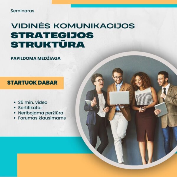Vidinės komunikacijos strategijos struktūra