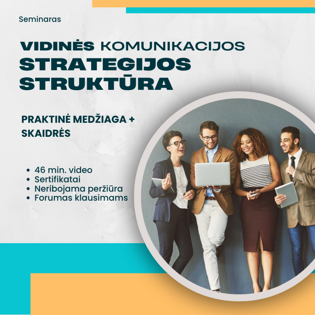 Vidinės komunikacijos strategija, seminaras