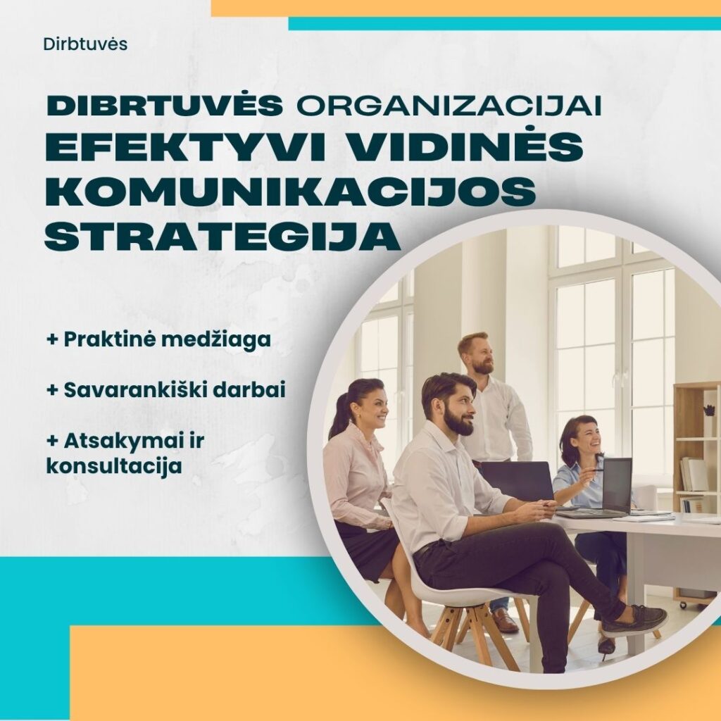 Vidinės komunikacijos strategijos rengimo dirbtuvės organizacijai